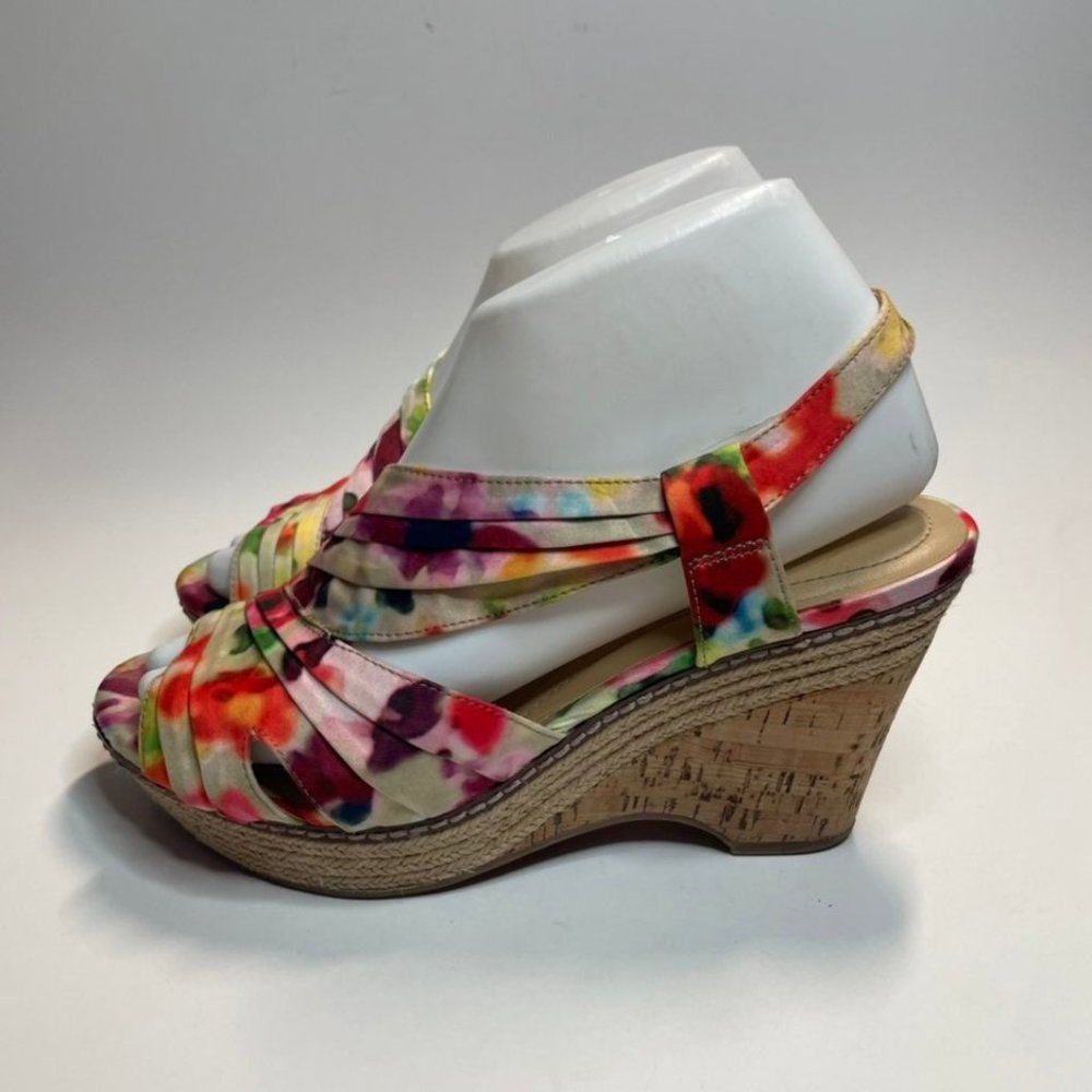 Naturalizer Lulianna Floral Wedge Sandals